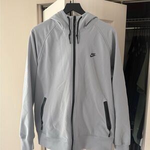 Nike Men's Light Gray hoodie Jacket